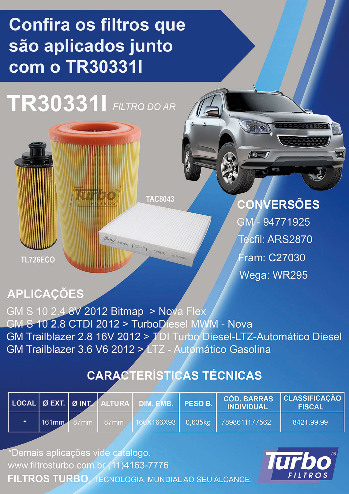 Filtros Turbo Tecnologia Mundial ao seu Alcance 