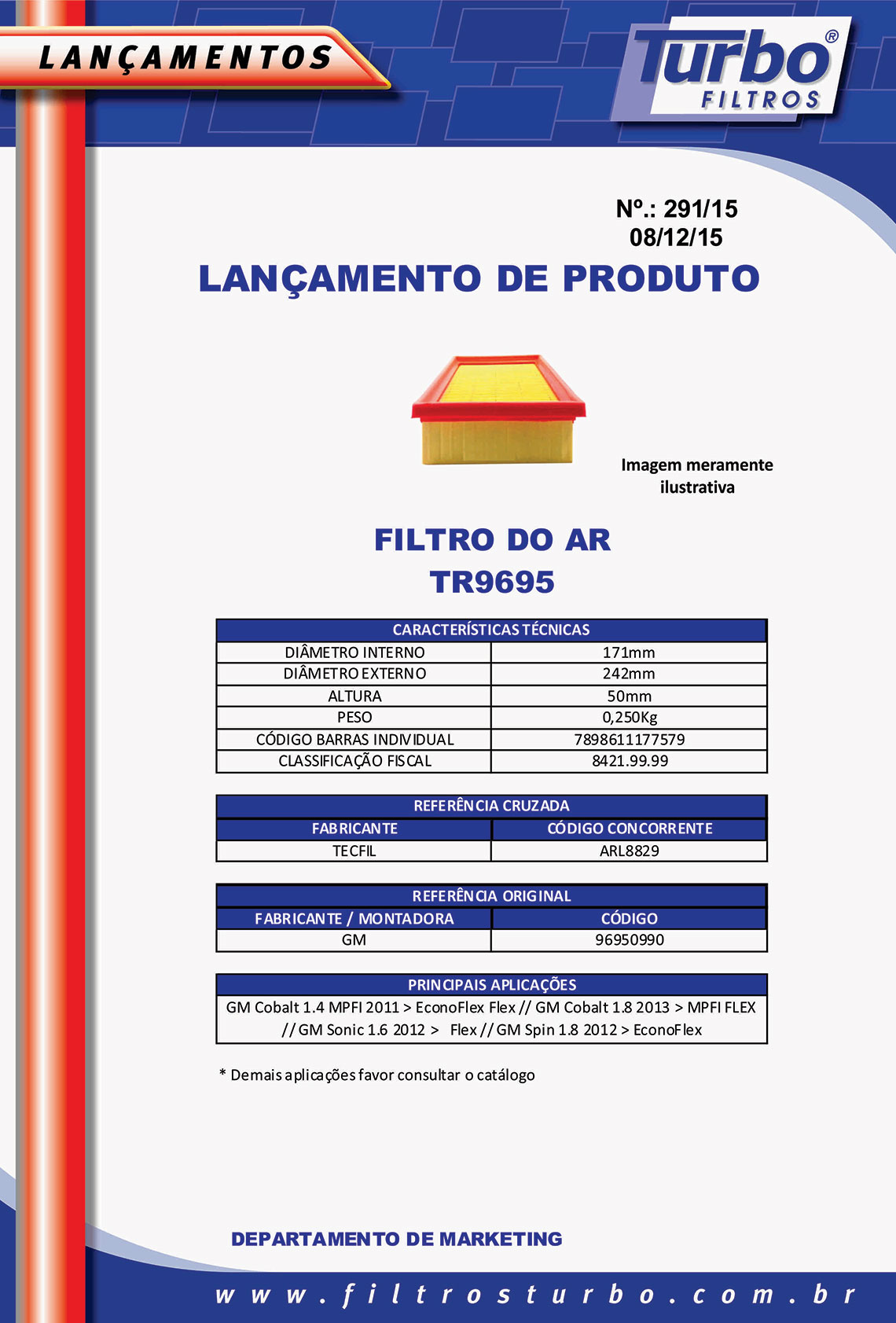 TURBO TB7451I - Filtro de óleo - PoliFiltro - A maior distribuidora de  filtros do Brasil!